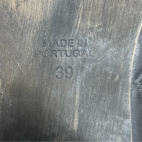 Free People Leather Western Distressed Block Heel Cowgirl Ankle Boots - Picture 14 of 15